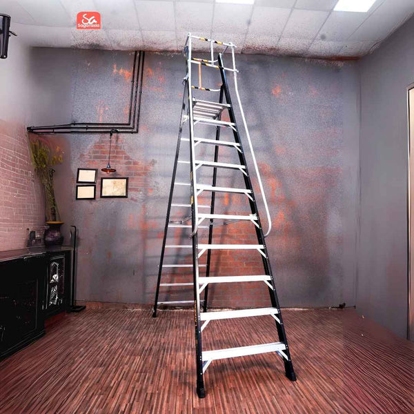 Liberti Fiberglass Hulk 10ft Platform Podium Ladder – Model P5410H