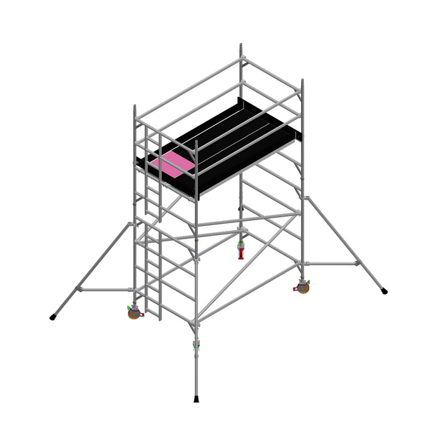 Freiheit Scaffolding Double Width 3T Ladder Frame Tower 1.45 m Wide – 3.20 m Platform Height