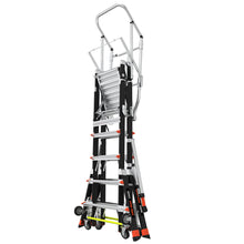 Little Giant Adjustable Safety Cage™ – 5'–9' Fiberglass Enclosed Elevated Platform | ANSI Type IAA | 375 lb Rated | Model 18509-240