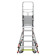 Little Giant Adjustable Safety Cage™ – 5'–9' Fiberglass Enclosed Elevated Platform | ANSI Type IAA | 375 lb Rated | Model 18509-240