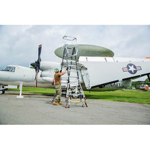 Little Giant Adjustable Safety Cage™ – 5'–9' Fiberglass Enclosed Elevated Platform | ANSI Type IAA | 375 lb Rated | Model 18509-240