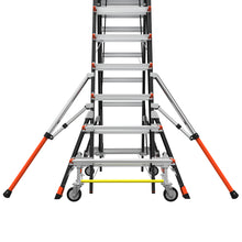 Little Giant Adjustable Safety Cage™ – 8'–14' Fiberglass Enclosed Elevated Platform | ANSI Type IAA | 375 lb Rated | Model 18515-240