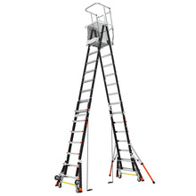 Little Giant Adjustable Safety Cage™ – 8'–14' Fiberglass Enclosed Elevated Platform | ANSI Type IAA | 375 lb Rated | Model 18515-240