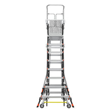 Little Giant Adjustable Safety Cage™ – 8'–14' Fiberglass Enclosed Elevated Platform | ANSI Type IAA | 375 lb Rated | Model 18515-240