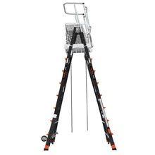 Little Giant Adjustable Safety Cage™ – 8'–14' Fiberglass Enclosed Elevated Platform | ANSI Type IAA | 375 lb Rated | Model 18515-240
