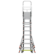 Little Giant Adjustable Safety Cage™ – 8'–14' Fiberglass Enclosed Elevated Platform | ANSI Type IAA | 375 lb Rated | Model 18515-240