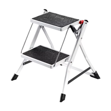 Liberti Steel 2-Step Folding Stool, Portable Safety Ladder, 150kg Load ladder