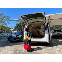 Lightweight, portable, and foldable aluminum luggage cart designed for warehouses, travel, and daily material handling