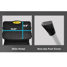 Liberti 5 Step Ladder with Handrails, Folding Step Stool Portable Steel Ladder for Adults for Home Kitchen Library Office, White