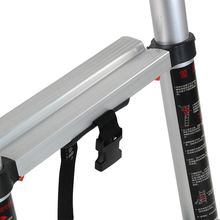 Liberti Telescopic Ladder  5-Step Folding Ladder with Non-Slip Treads Portable A-Type Aluminum Telescopic Ladder