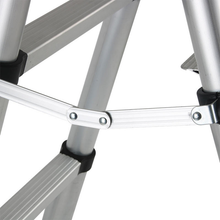 Liberti Telescopic Ladder  5-Step Folding Ladder with Non-Slip Treads Portable A-Type Aluminum Telescopic Ladder