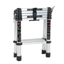 Liberti Telescopic Ladder  5-Step Folding Ladder with Non-Slip Treads Portable A-Type Aluminum Telescopic Ladder