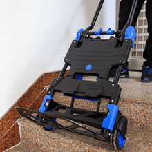 Heavy-Duty 2-in-1 Foldable Hand Truck Trolley | Aluminum Material Handling Cart | 137kg Capacity – Liberti