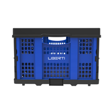 Foldable Storage Basket with Dual Opening Doors | 25kg Load Capacity | Compact Collapsible Crate – Liberti