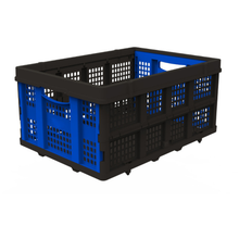Foldable Storage Basket with Dual Opening Doors | 25kg Load Capacity | Compact Collapsible Crate – Liberti