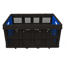 Foldable Storage Basket with Dual Opening Doors | 25kg Load Capacity | Compact Collapsible Crate – Liberti