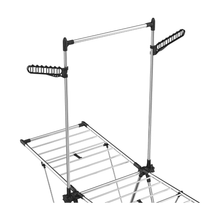 LIBERTI Stainless Steel Winged Clothes Drying Rack – Adjustable Height Multi-Layer Laundry Stand (Model 127906E)
