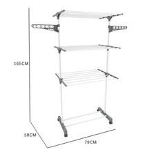LIBERTI Three Tiers Drying Rack – Foldable Multi-Layer Clothes Dryer Stand (Model 124501)
