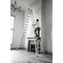 Little Giant 10110 Skyscraper 17 Ft Adjustable Aluminum Stepladder