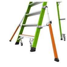 Little Giant Safety Cage 2.0 Fiberglass Podium Ladder