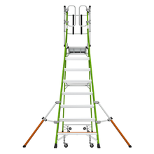 Little Giant Safety Cage 2.0 Fiberglass Podium Ladder