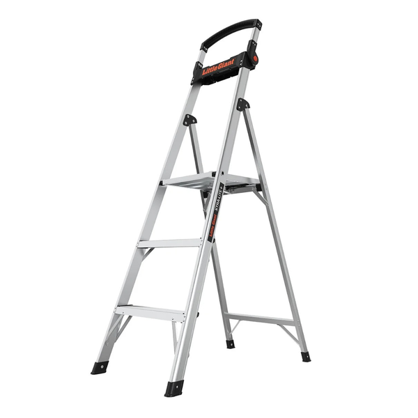 Little Giant Xtra-Lite Plus 4.5' Aluminium Stepladder with Flip-Up Handrail | Type IAA 375 lb