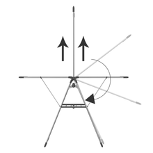 Stainless Steel Winged Clothes Drying Rack – Foldable Multi-Layer Laundry Stand (Model 122906N)