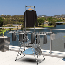 Stainless Steel Winged Clothes Drying Rack – Foldable Multi-Layer Laundry Stand (Model 122906N)