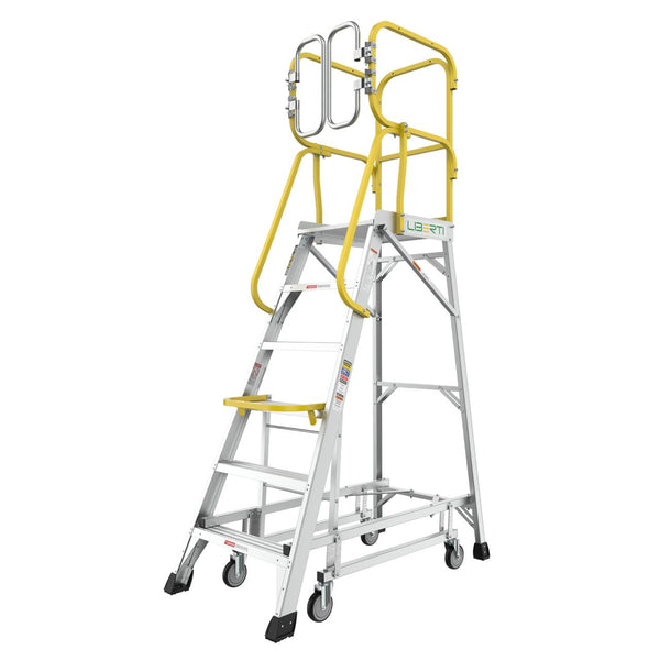 Liberti P1506H 6-Step Aluminium Rolling Platform Ladder (5+1)